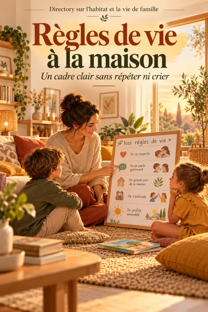 Règles de vie à la maison : un cadre clair sans répéter ni crier